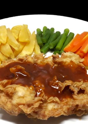 Foto resep Crispy Chicken Steak simple