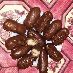 A picture of Bounty bars chocolate.
