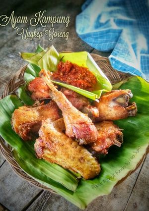 Foto resep Ayam Kampung Ungkep Goreng
