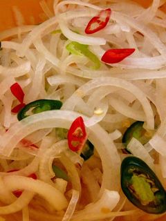 A picture of Vietnamese Style Onions in Vinegar (Hanh Dam).