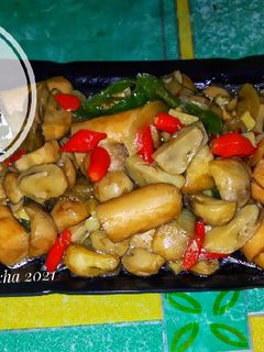 Foto resep 🍄 Tumis Jamur SoSis Saus Tiram
