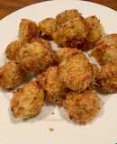 Gà viên phô mai và rau củ