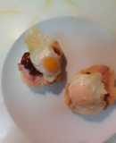 Bocaditos de huevo de codorniz, mermelada de higos y paté de pato