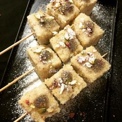 A picture of Sweet Semolina Dhokla.