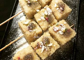 Easiest Way to Make Yummy Sweet Semolina Dhokla
