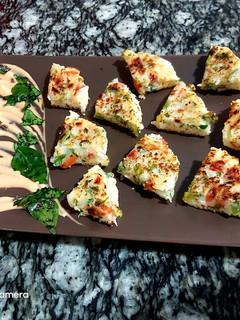 A picture of Bread uttapam.