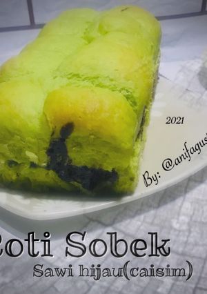 Foto resep Roti sobek / Roti Manis sawi hijau