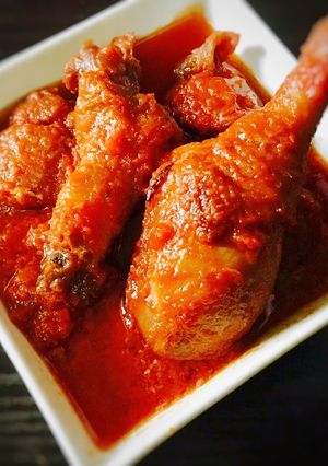 A picture of Nigerian Chicken stew.
