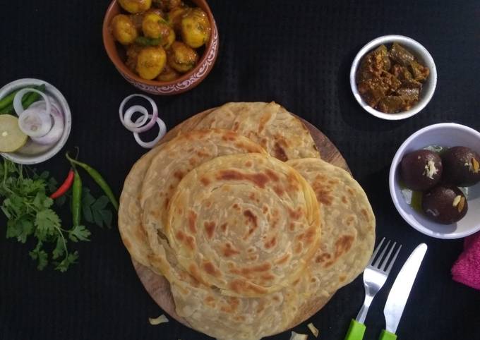 Laccha Paratha Recipe by Ankita Chakraborty - Cookpad