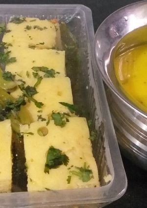 A picture of Dhokla.