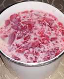Gelatina con leche condensada