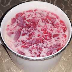 Una foto de Gelatina con leche condensada
