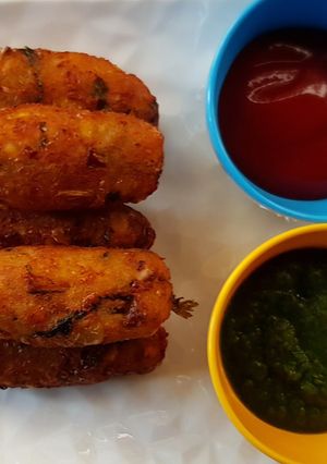 A picture of Corn kabab.