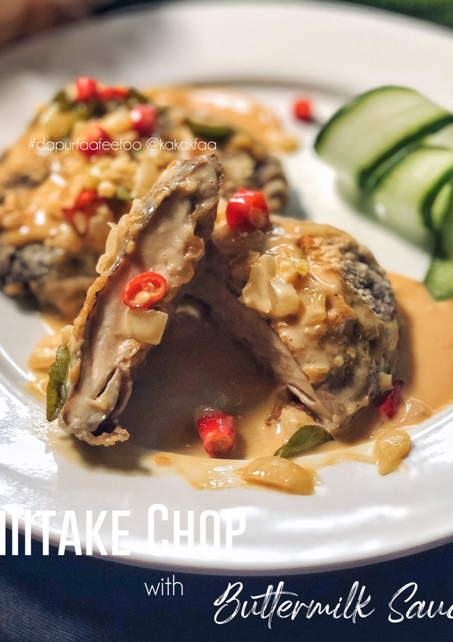 Gambar Shiitake Chop with Buttermilk Sauce