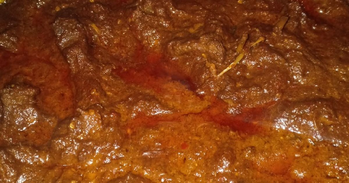 Resep rendang daging bumbu bamboe rumahan enak dan mudah - Cookpad