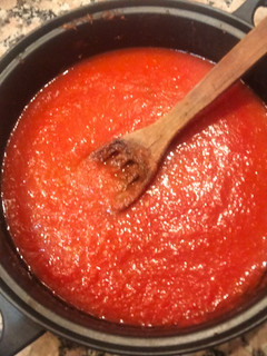 Una foto de Salsa de tomate casera