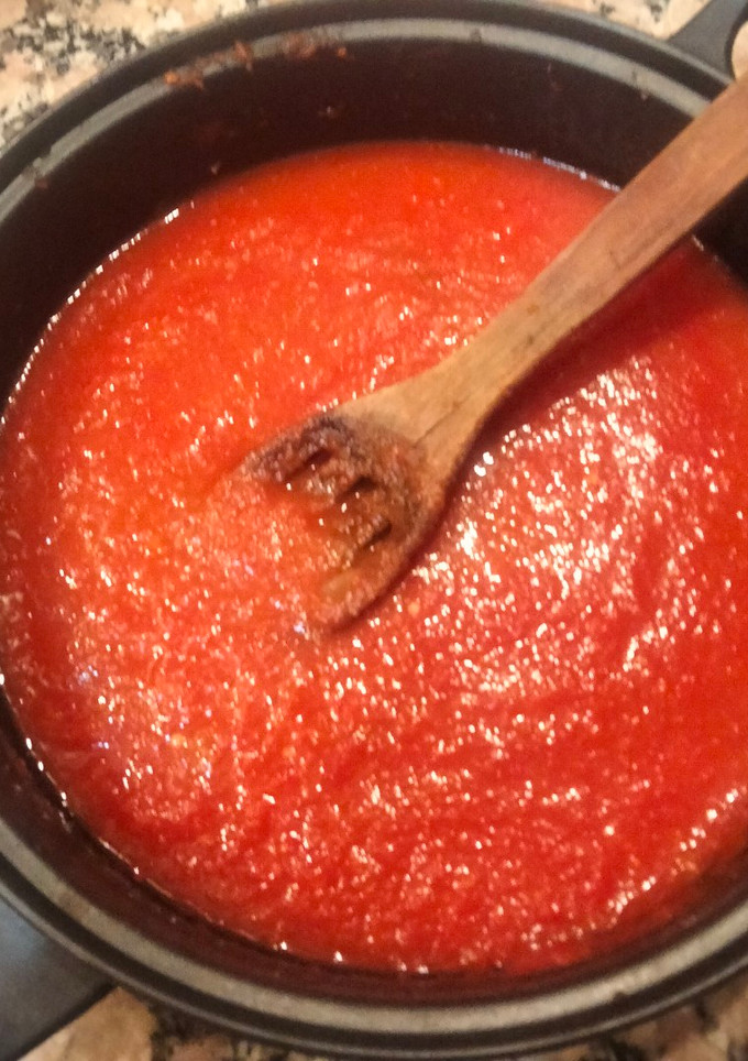 Una foto de Salsa de tomate casera