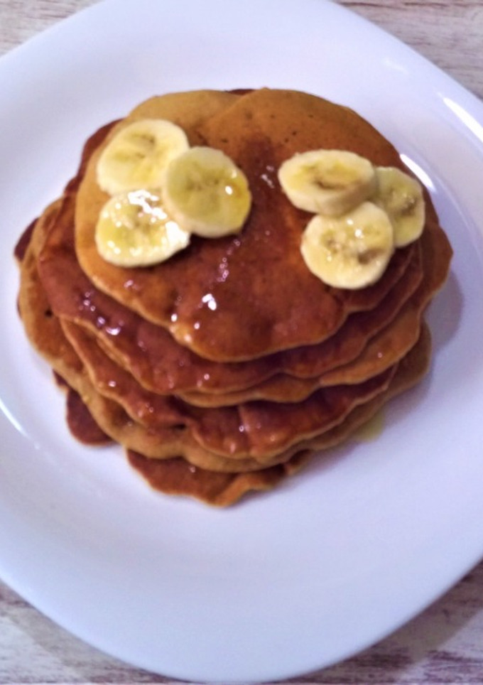 Una foto de Tortitas integrales con plátano