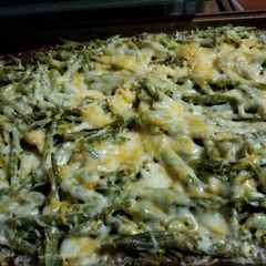 A picture of Roasted Cheesy Green Beans.