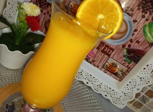 صورة لوصفة عصير البرتقال والمانجا💥🍊🥭