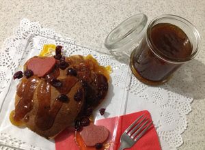 Una foto de Panqueques de amor y fruta de la pasion
