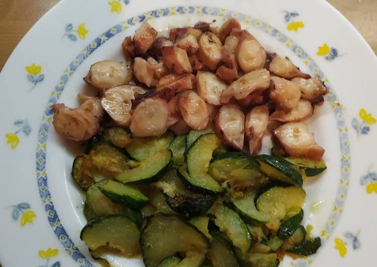 Potón con calabacín