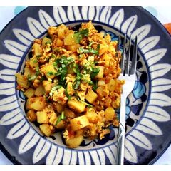 A picture of Allo Anday ki Bhujia - Potato Egg Masala.
