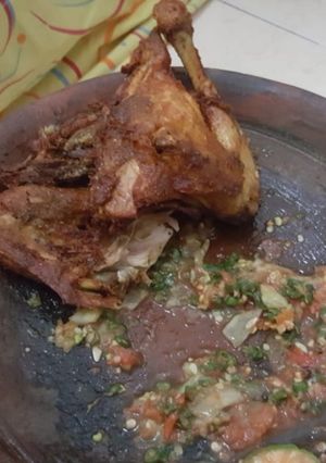 Foto resep Sambal trancam+ayam goreng