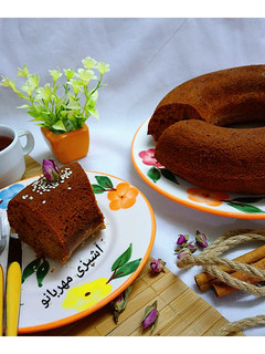 عکسی از دستور کیک خرما