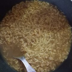 A picture of Masala soupy Maggi.