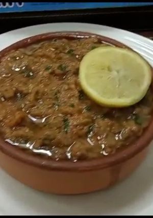 A picture of Arabic breakfast|| spicy Foul||Authentick Arabic Breakfast.