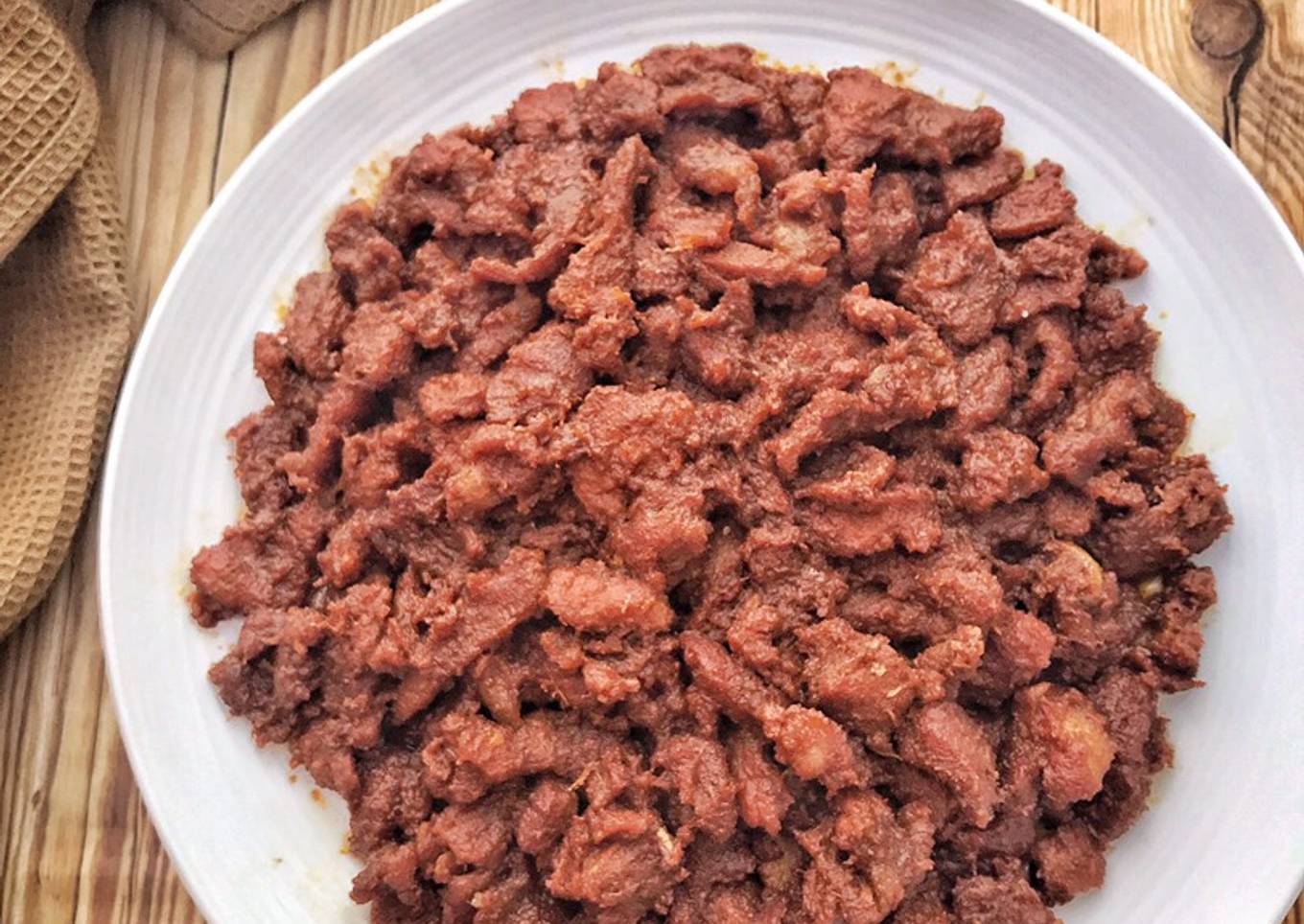 Sate babi, tanpa tusuk (non halal)