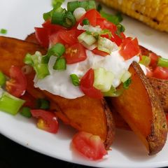 A picture of Potatoes con Sazón.