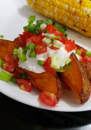 A picture of Potatoes con Sazón.