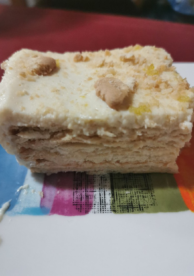 Una foto de Pavê de limón (postre de limón)