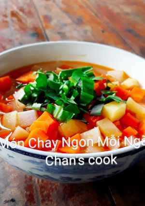 Hình của món Canh củ chay.