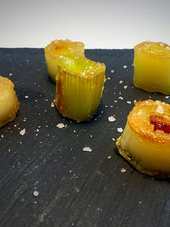 Una foto de Puerro caramelizado