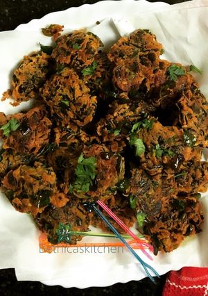 A picture of Moringa (Drumstick) Leaves Pakora.