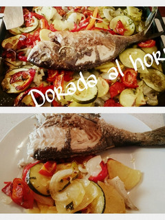 Una foto de Dorada al horno