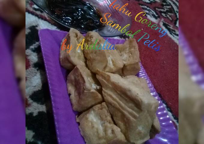 Anti Ribet, Memasak Tahu Goreng Sambal Petis (dengan Bumbu Marinasi) 🌾 Yang Sederhana