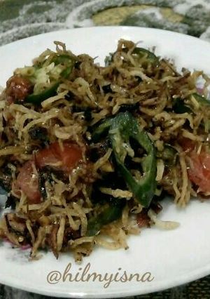 Foto resep Teri medan tumis cabe hijau