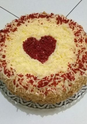 Foto resep Birthday Cake/ Red Velvet versi Sponge Cake