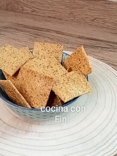 Una foto de Snack (galletas saladas para dietas keto)