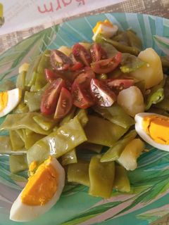 Una foto de Ensalada de judías verdes