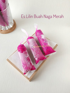 Foto resep Es Lilin Buah Naga Merah