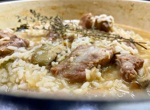 Foto de Arroz de Miscaros com Costelinhas de Porco #arroz #miscaros #cogumelos #porco