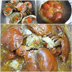 A picture of Chili Crabs 辣椒蟹.