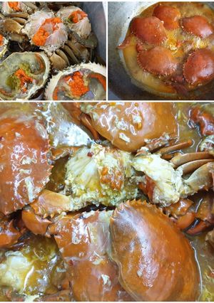 A picture of Chili Crabs 辣椒蟹.