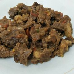 A picture of Wet fry beef.