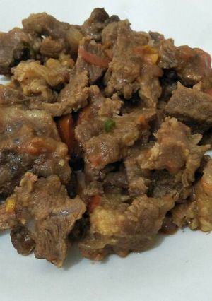 A picture of Wet fry beef.